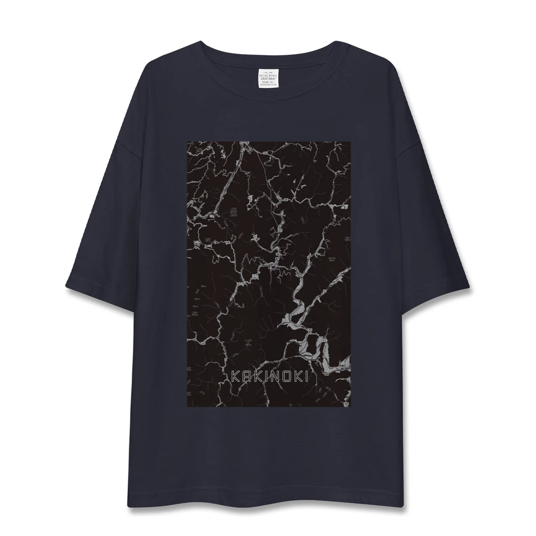 【柿木(島根県)】地図柄ビッグシルエットTシャツ