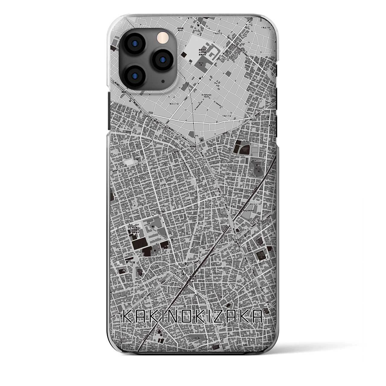 【柿の木坂(東京都)】地図柄iPhoneケース(クリアタイプ)
