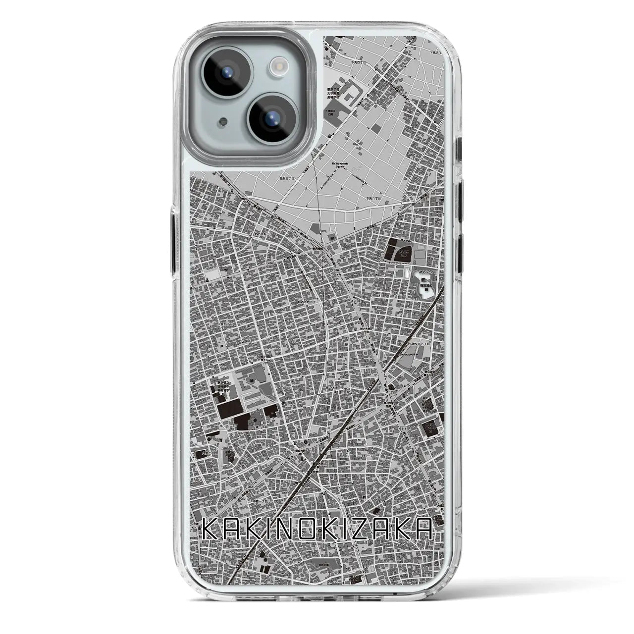 【柿の木坂(東京都)】地図柄iPhoneケース(MagSafeタイプ)