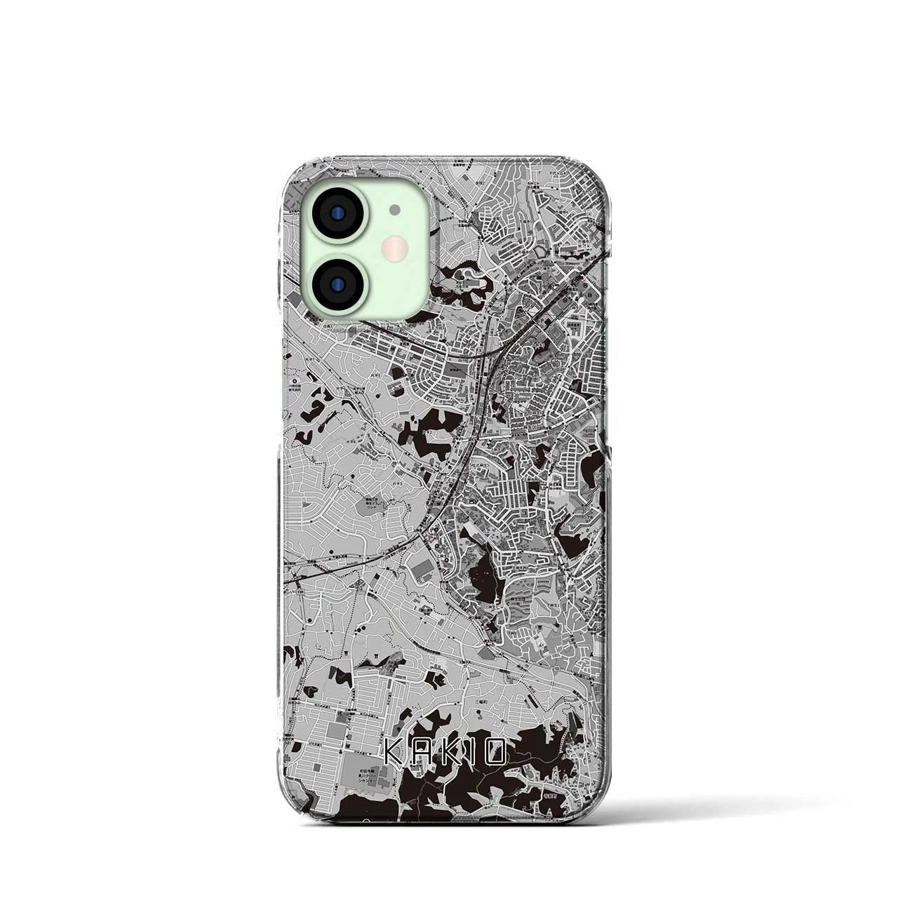 【柿生(神奈川県)】地図柄iPhoneケース(クリアタイプ)