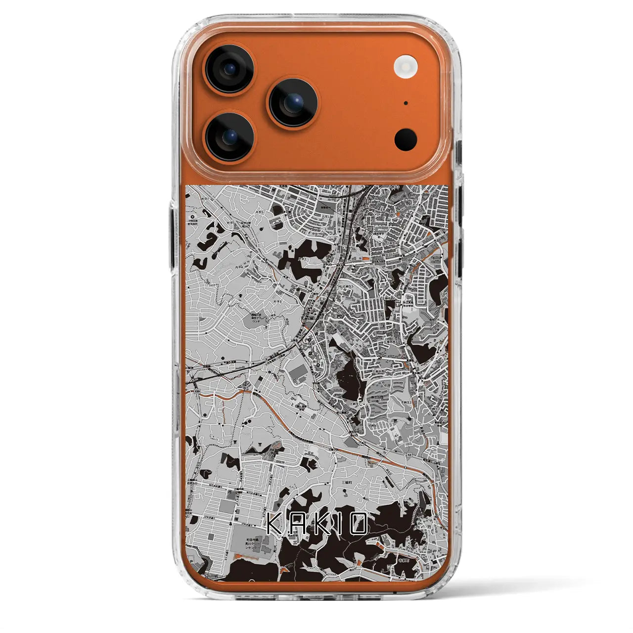 【柿生(神奈川県)】地図柄iPhoneケース(MagSafeタイプ)