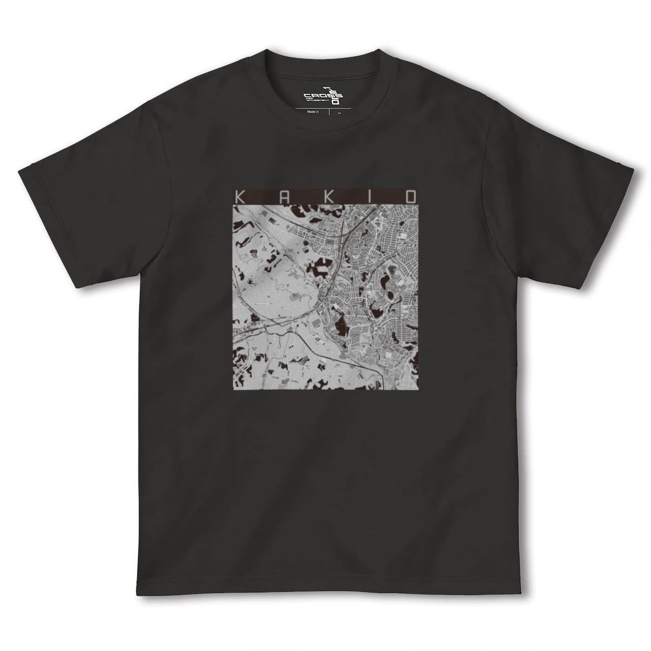 【柿生(神奈川県)】地図柄ヘビーウェイトTシャツ