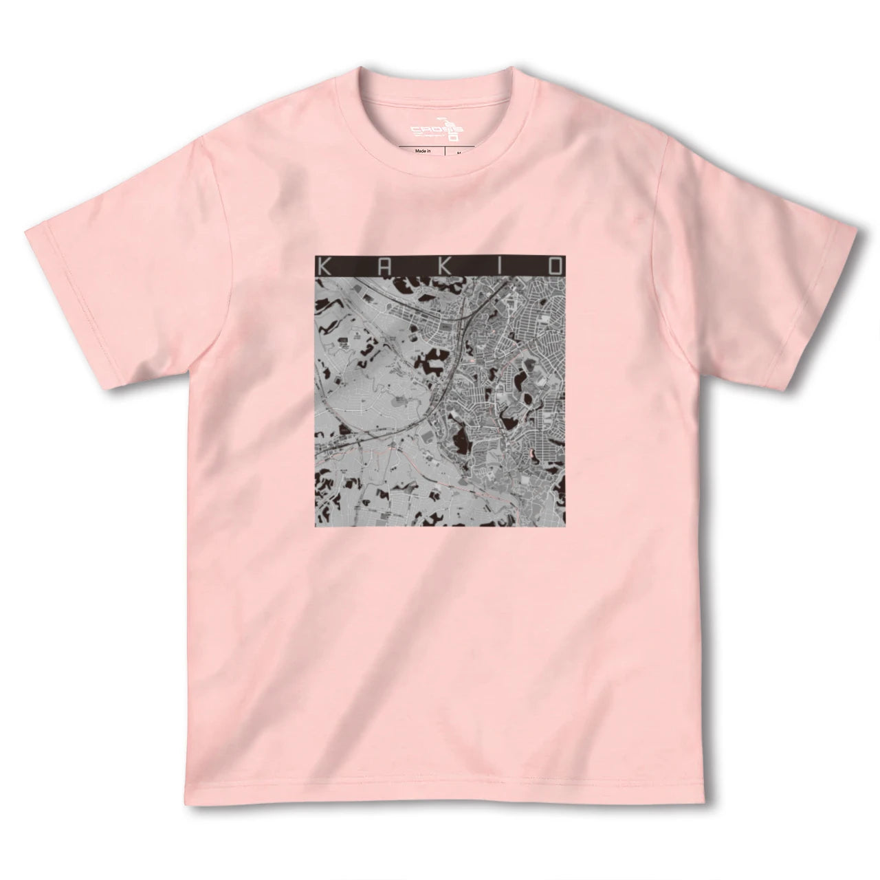 【柿生(神奈川県)】地図柄ヘビーウェイトTシャツ