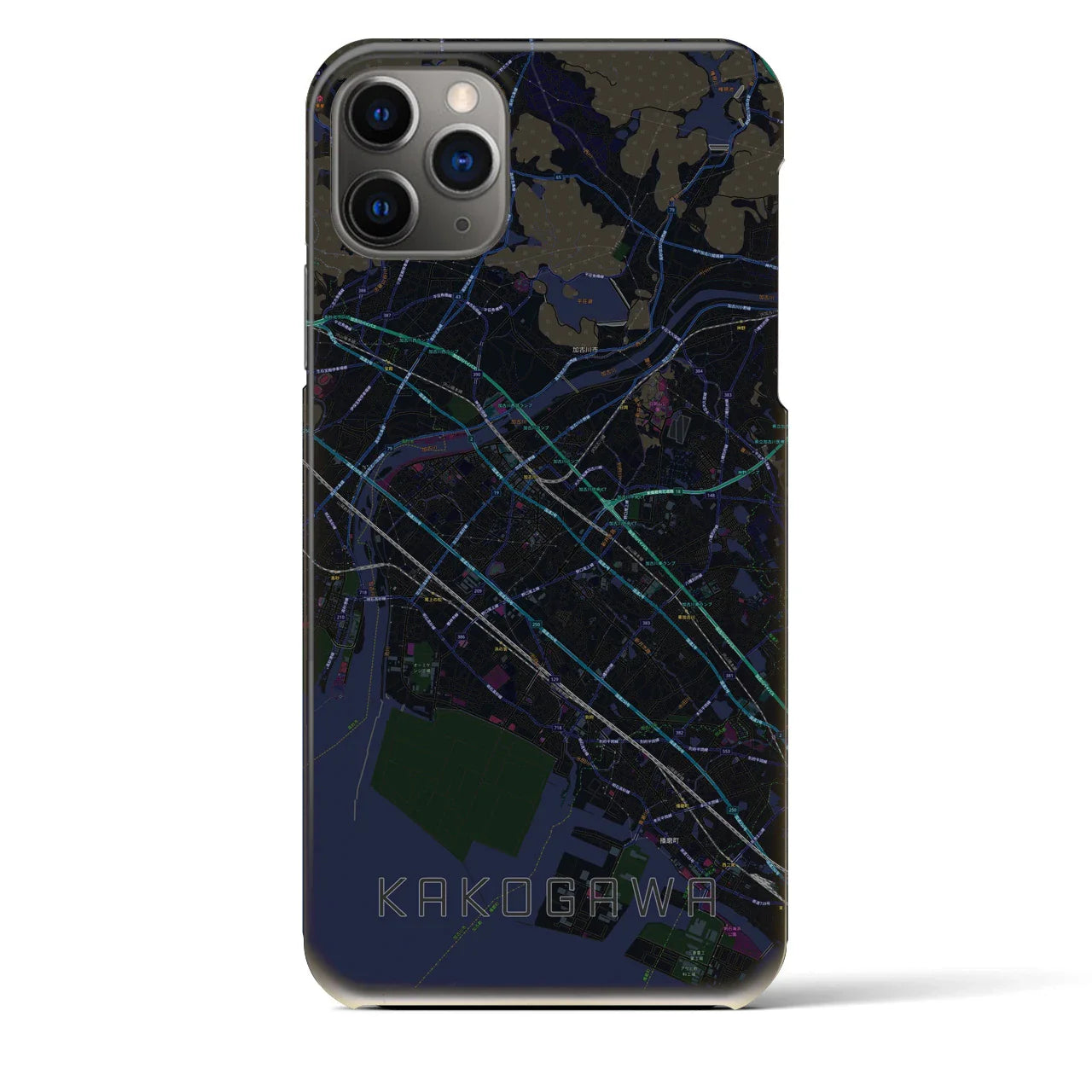 【加古川(兵庫県)】地図柄iPhoneケース(バックカバータイプ)