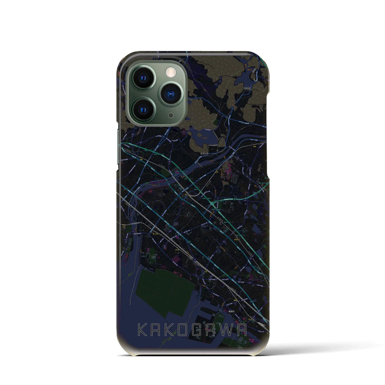 【加古川(兵庫県)】地図柄iPhoneケース(バックカバータイプ)