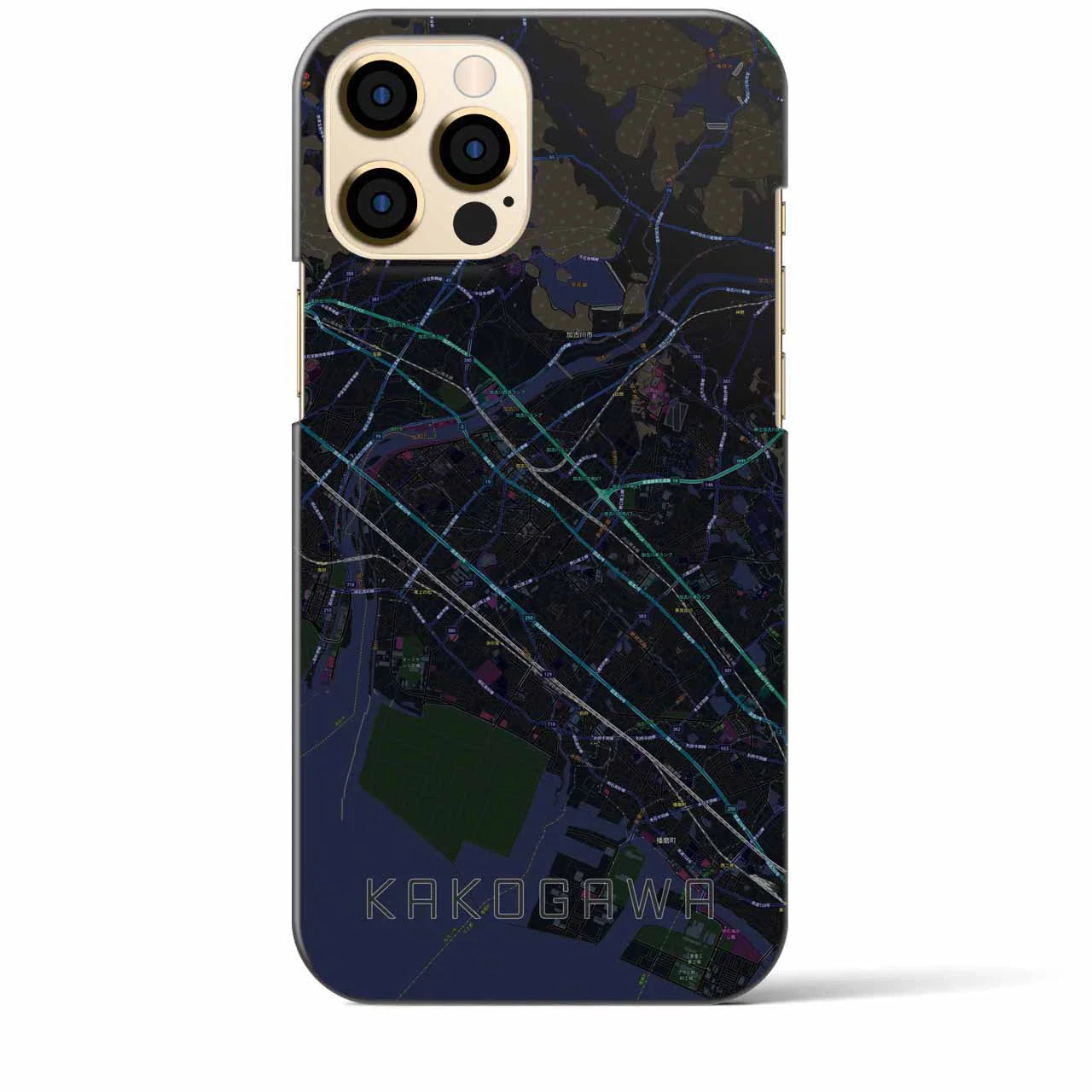 【加古川(兵庫県)】地図柄iPhoneケース(バックカバータイプ)