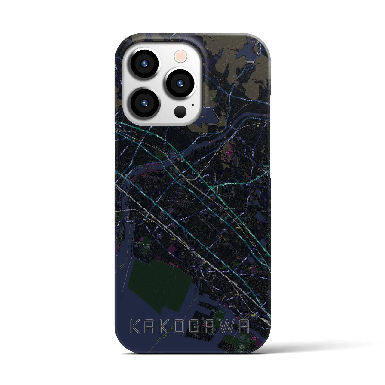 【加古川(兵庫県)】地図柄iPhoneケース(バックカバータイプ)