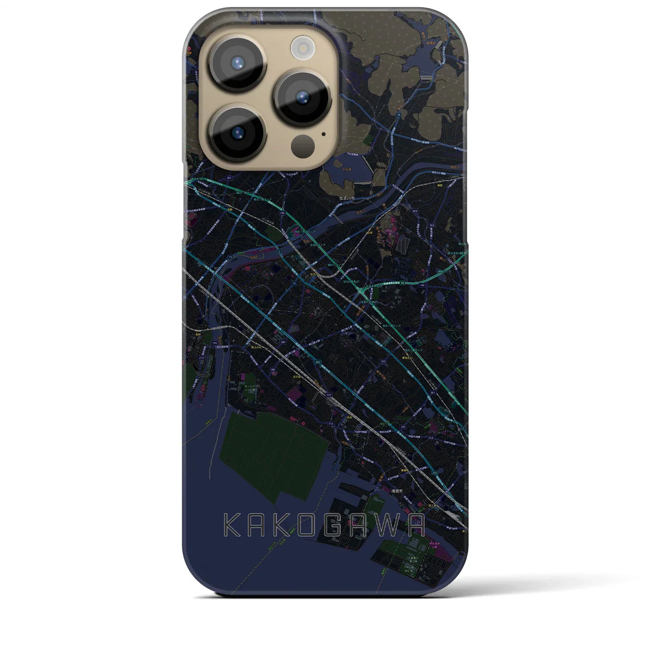 【加古川(兵庫県)】地図柄iPhoneケース(バックカバータイプ)