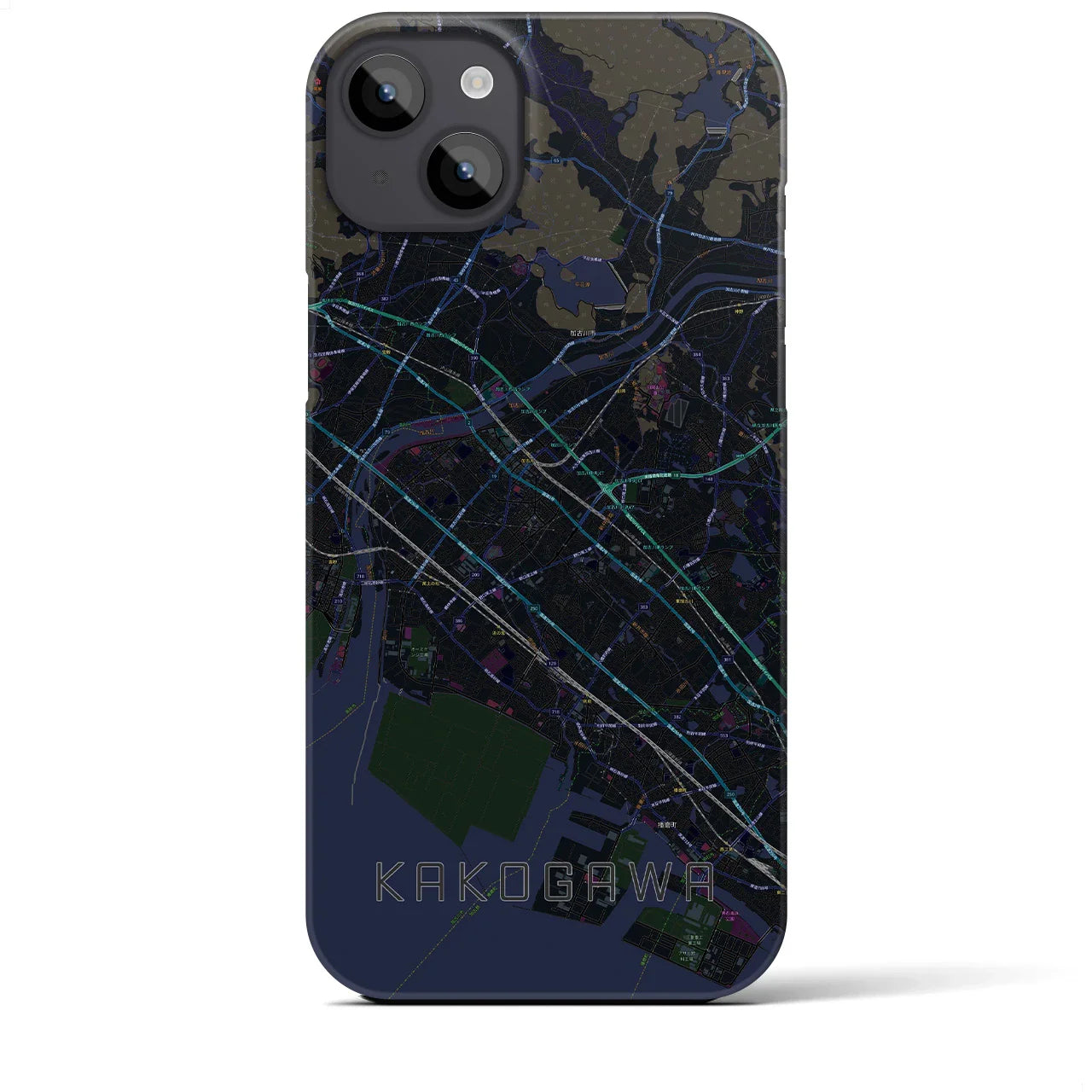 【加古川(兵庫県)】地図柄iPhoneケース(バックカバータイプ)