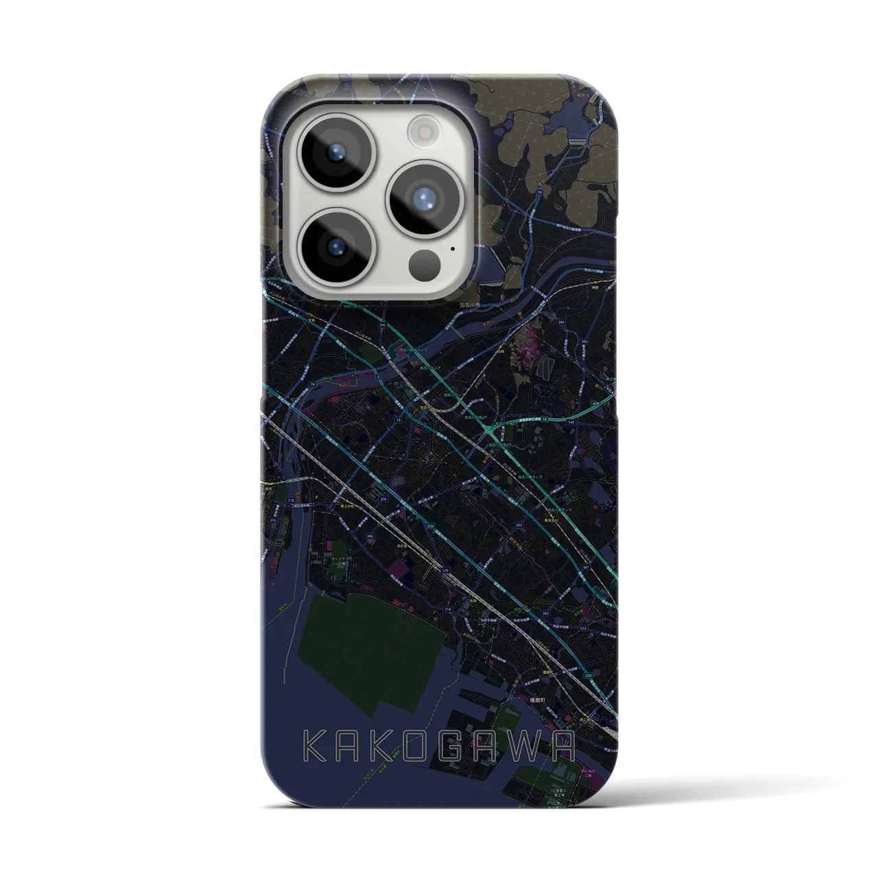 【加古川(兵庫県)】地図柄iPhoneケース(バックカバータイプ)