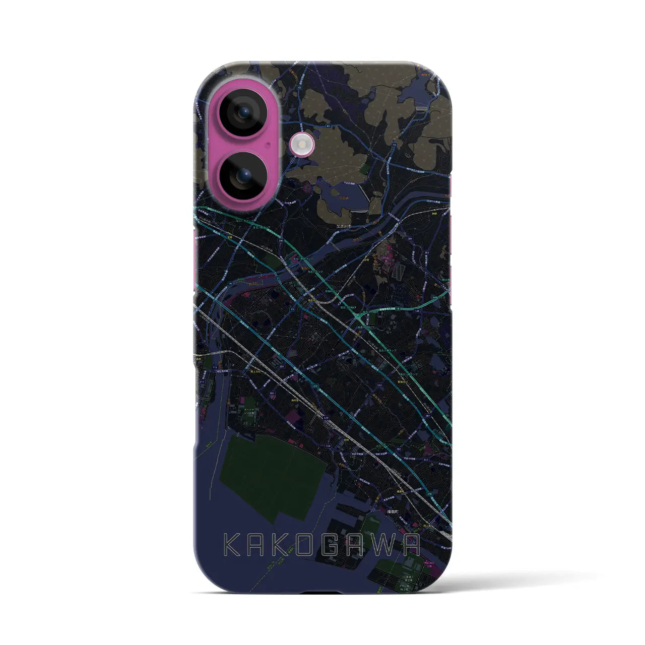 【加古川(兵庫県)】地図柄iPhoneケース(バックカバータイプ)