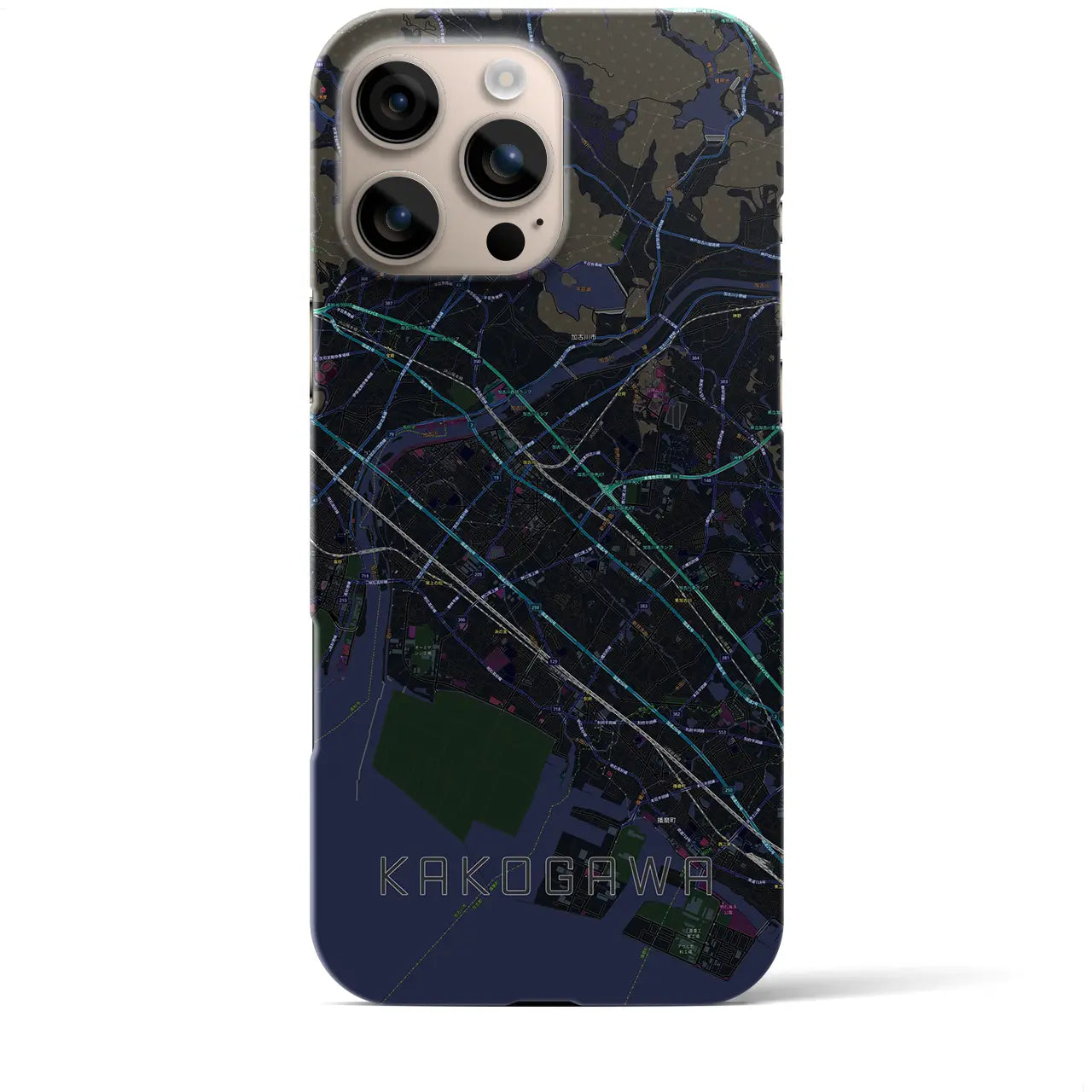 【加古川(兵庫県)】地図柄iPhoneケース(バックカバータイプ)