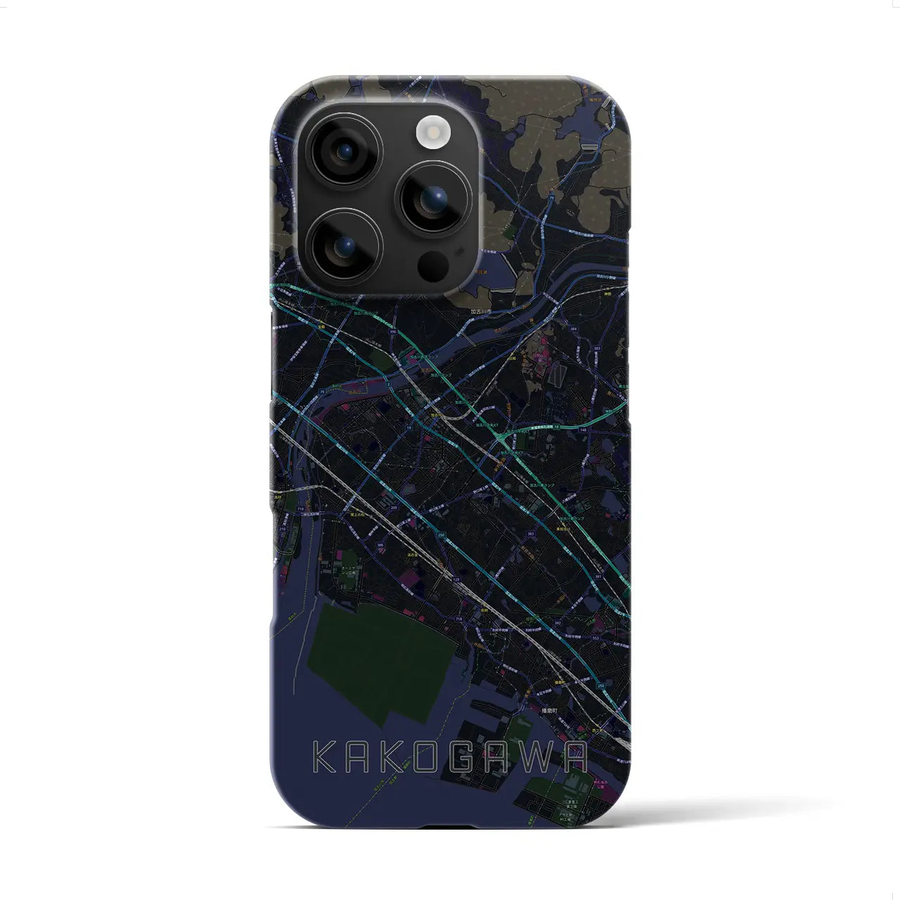 【加古川(兵庫県)】地図柄iPhoneケース(バックカバータイプ)