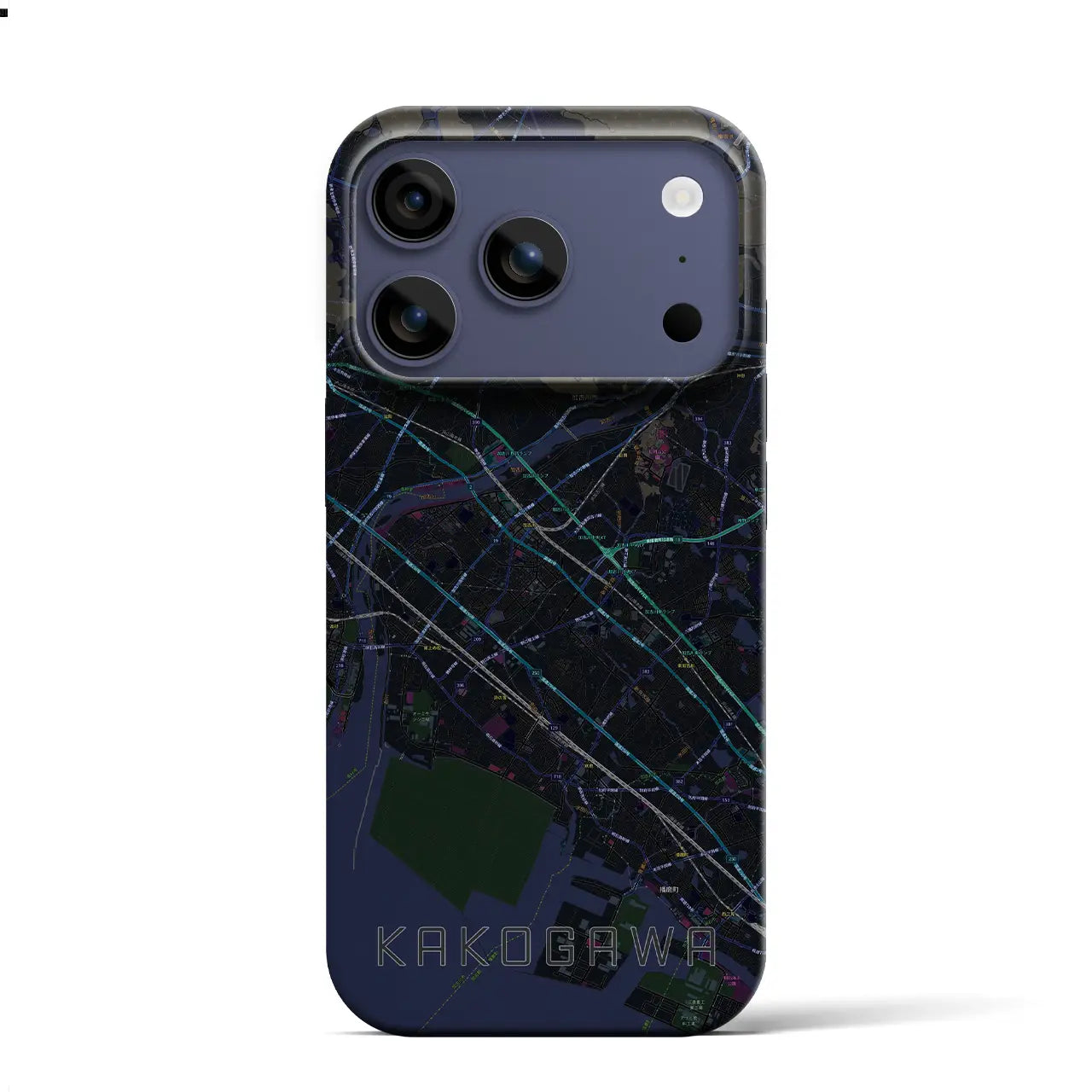 【加古川(兵庫県)】地図柄iPhoneケース(バックカバータイプ)