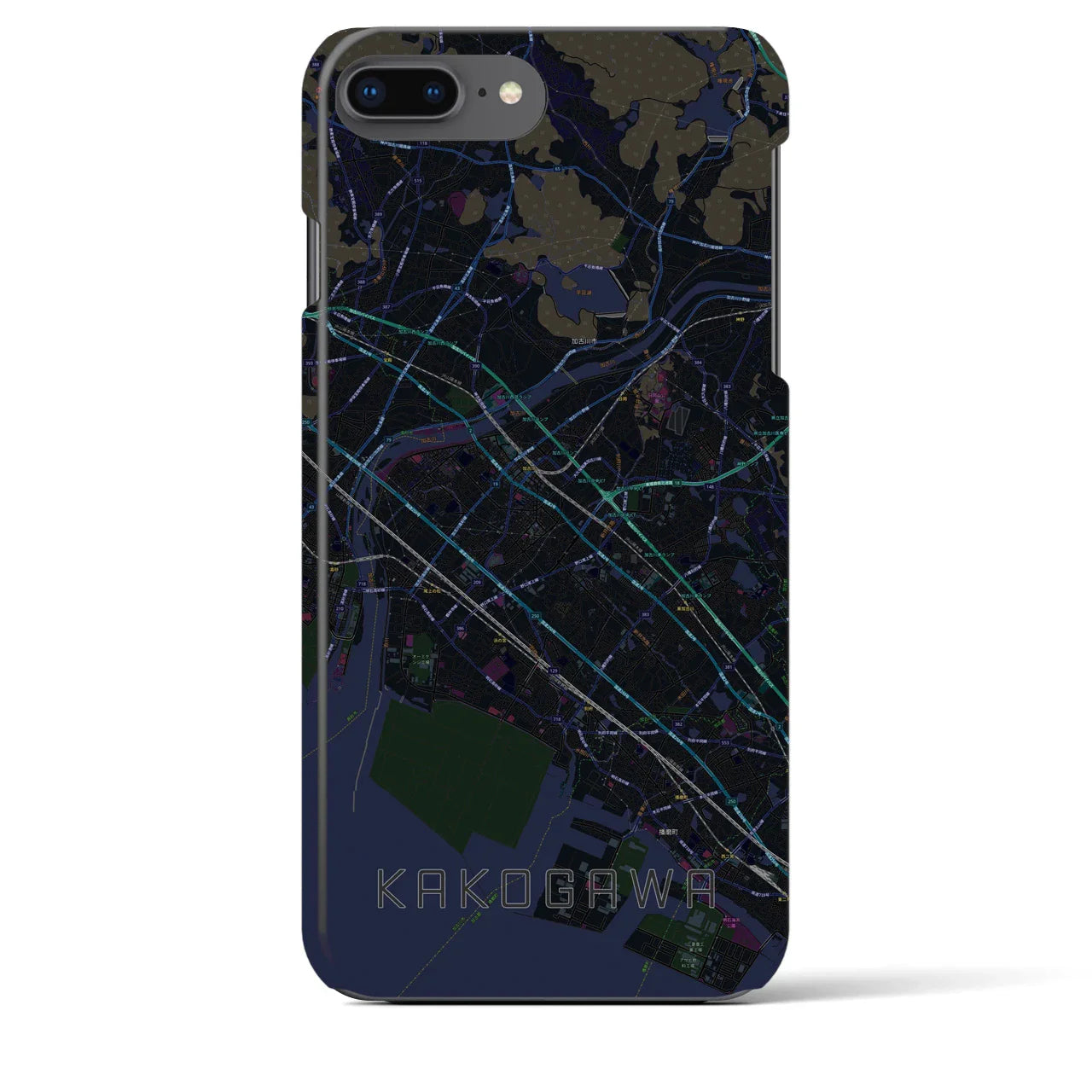 【加古川(兵庫県)】地図柄iPhoneケース(バックカバータイプ)