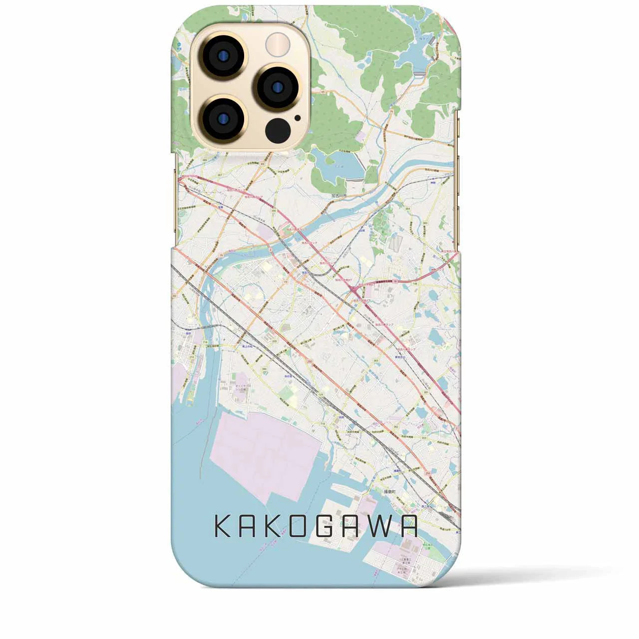 【加古川(兵庫県)】地図柄iPhoneケース(バックカバータイプ)