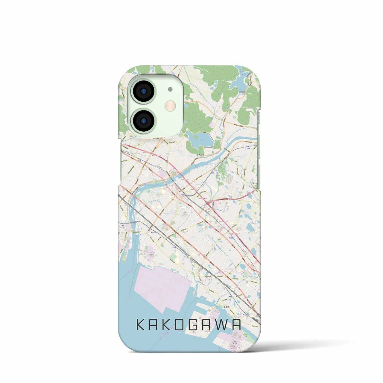 【加古川(兵庫県)】地図柄iPhoneケース(バックカバータイプ)