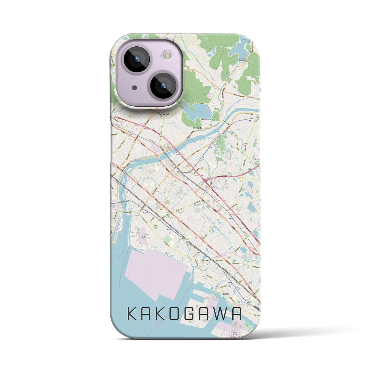 【加古川(兵庫県)】地図柄iPhoneケース(バックカバータイプ)