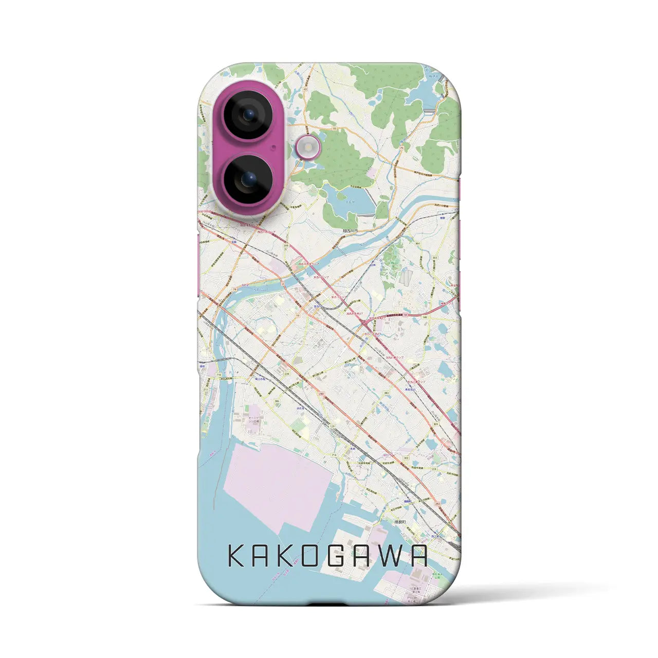【加古川(兵庫県)】地図柄iPhoneケース(バックカバータイプ)