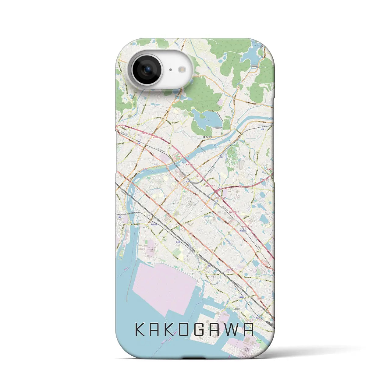 【加古川(兵庫県)】地図柄iPhoneケース(バックカバータイプ)
