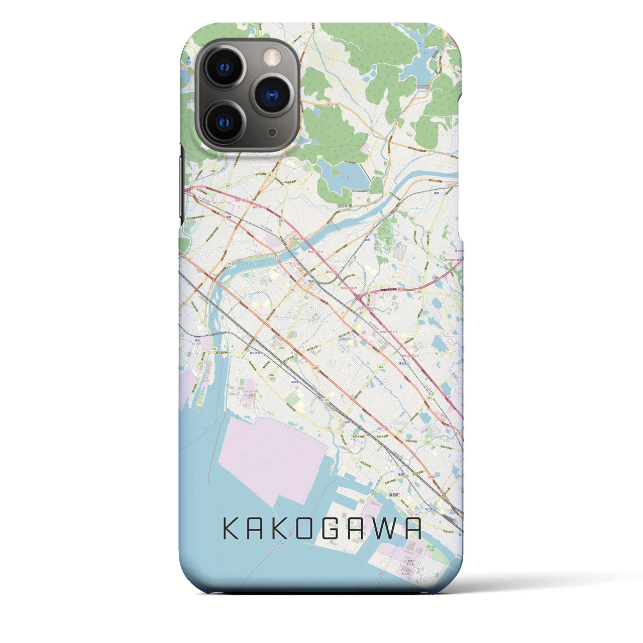 【加古川(兵庫県)】地図柄iPhoneケース(バックカバータイプ)