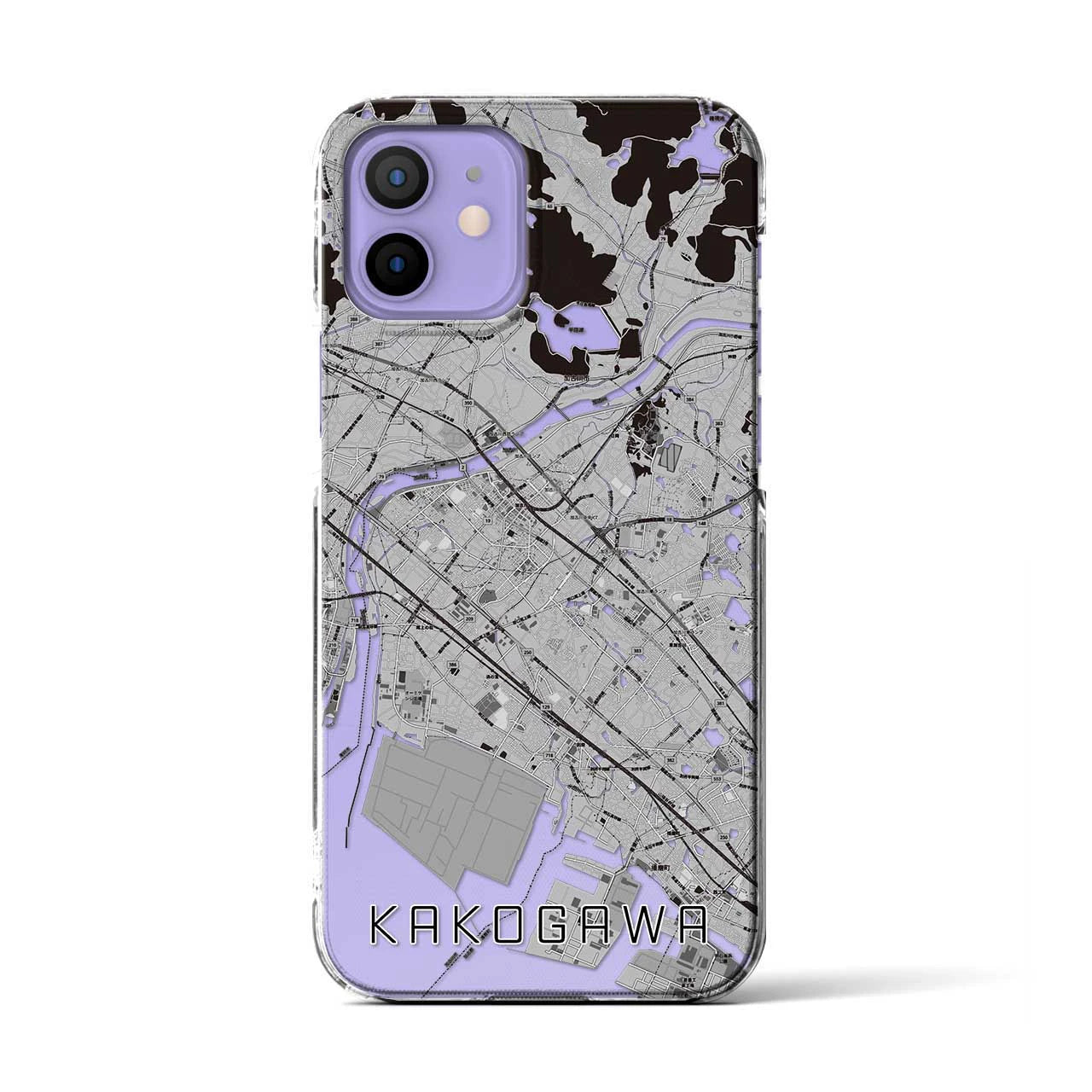【加古川(兵庫県)】地図柄iPhoneケース(クリアタイプ)