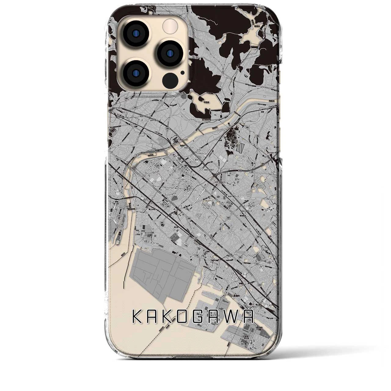 【加古川(兵庫県)】地図柄iPhoneケース(クリアタイプ)