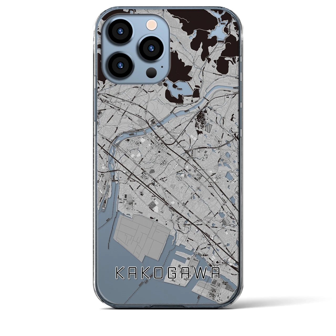 【加古川(兵庫県)】地図柄iPhoneケース(クリアタイプ)