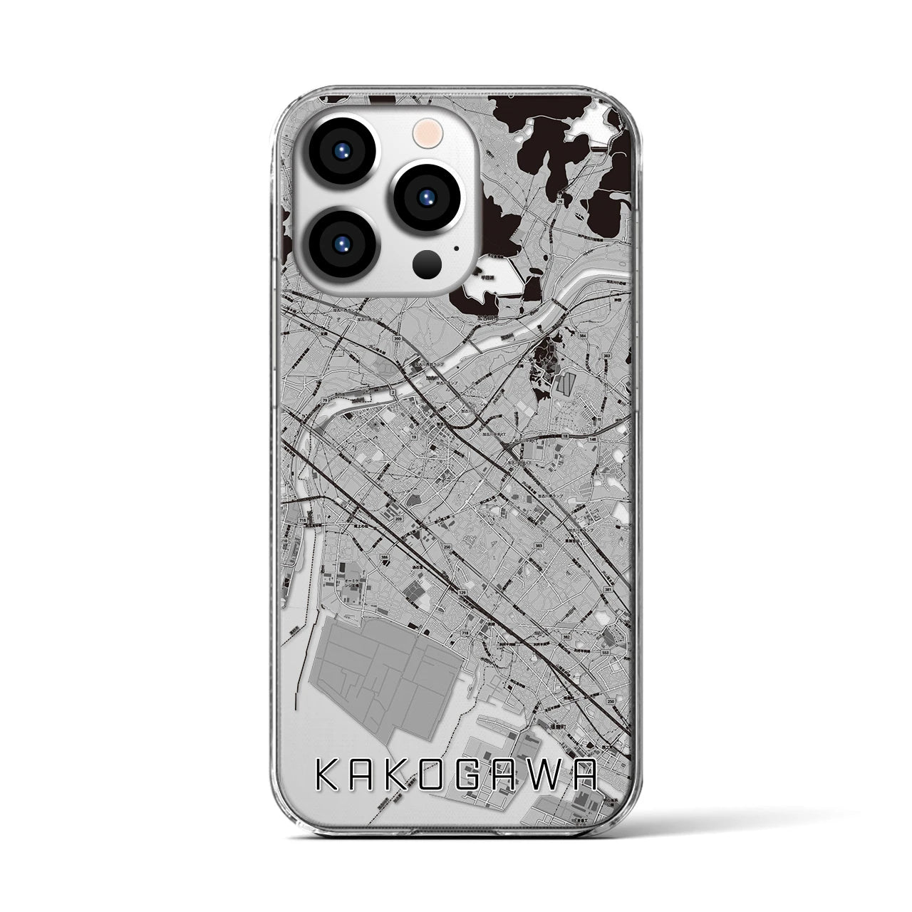 【加古川(兵庫県)】地図柄iPhoneケース(クリアタイプ)