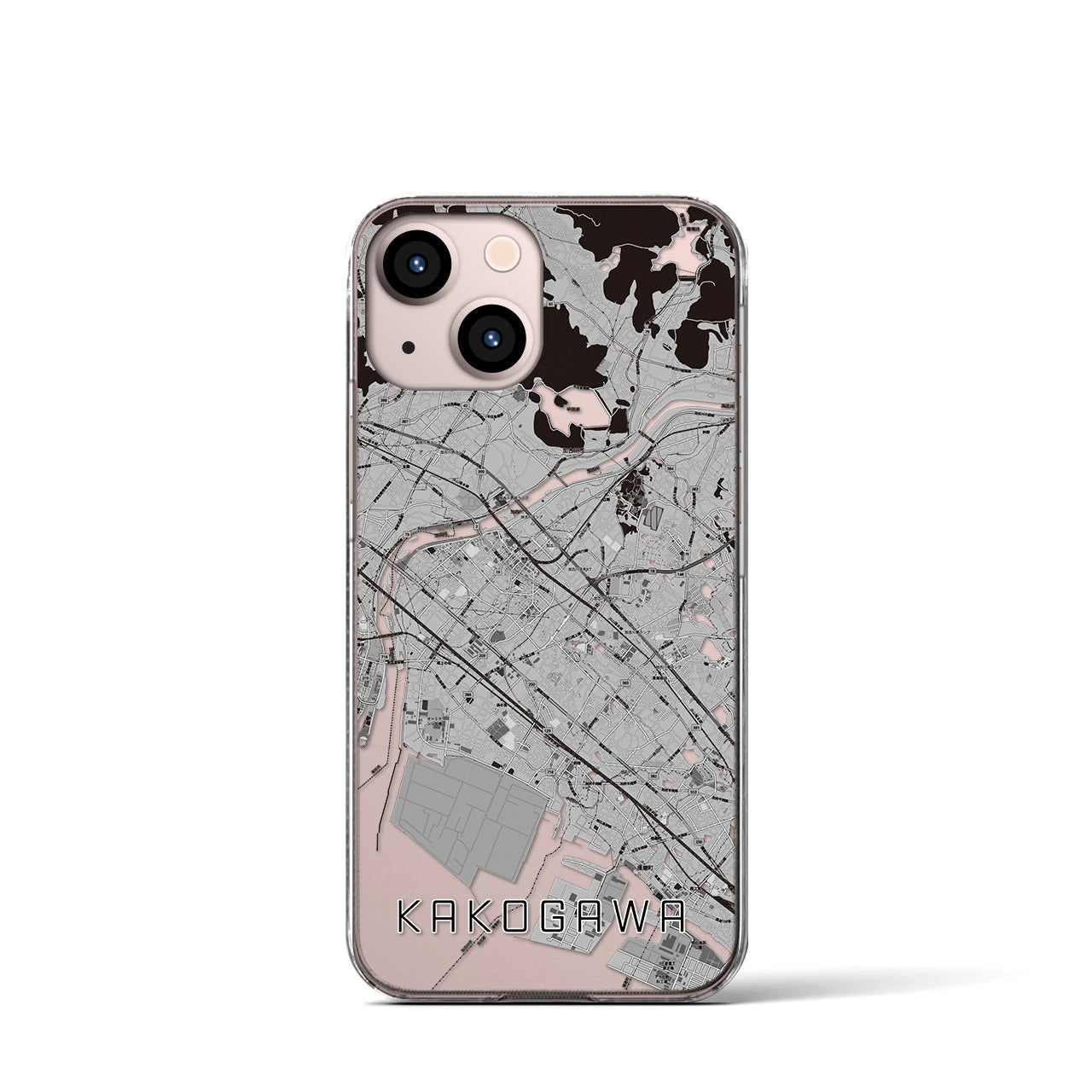 【加古川(兵庫県)】地図柄iPhoneケース(クリアタイプ)