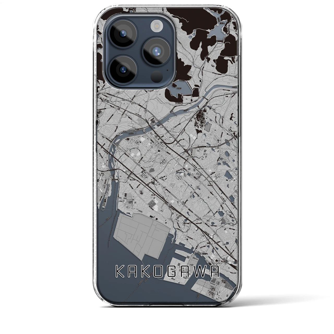 【加古川(兵庫県)】地図柄iPhoneケース(クリアタイプ)