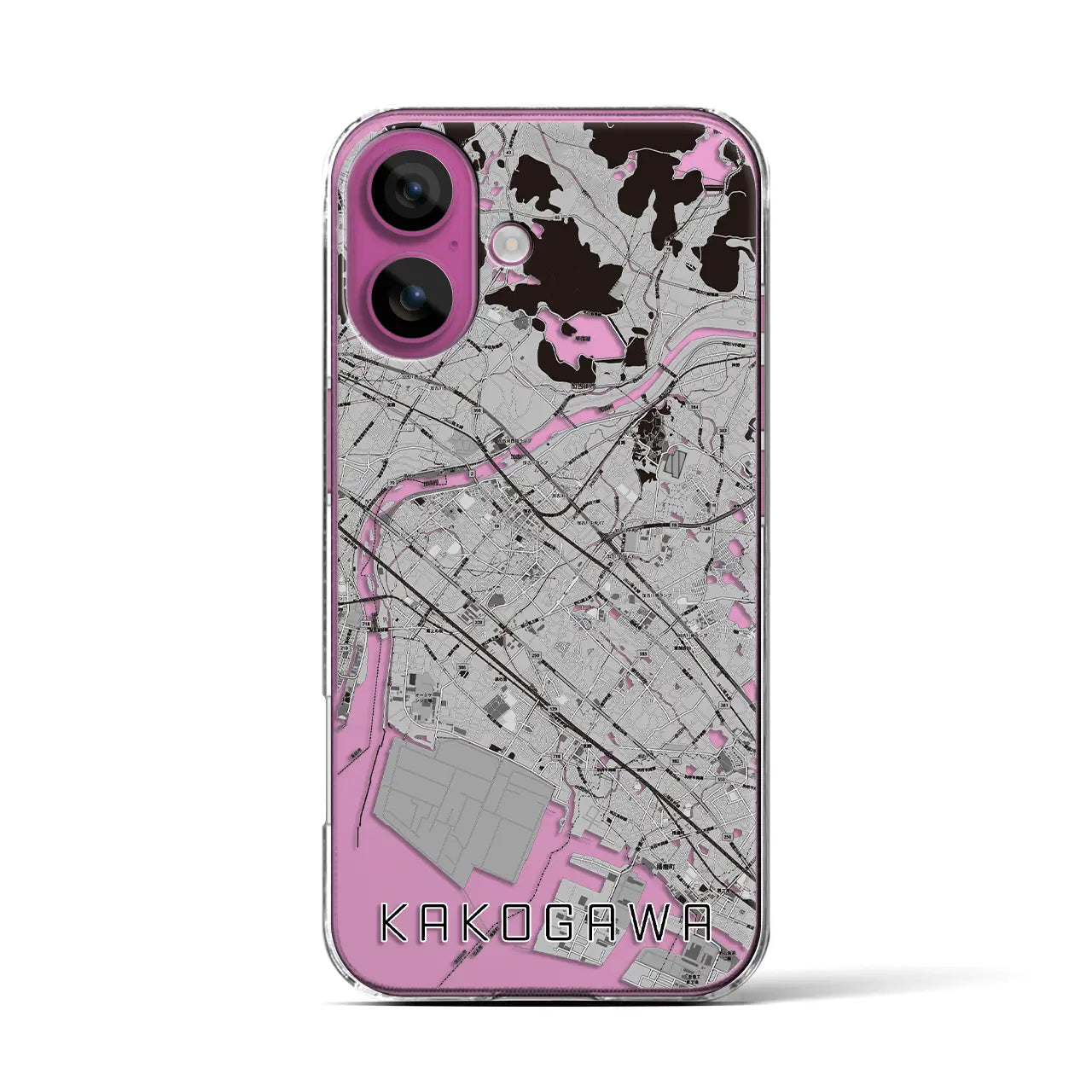 【加古川(兵庫県)】地図柄iPhoneケース(クリアタイプ)