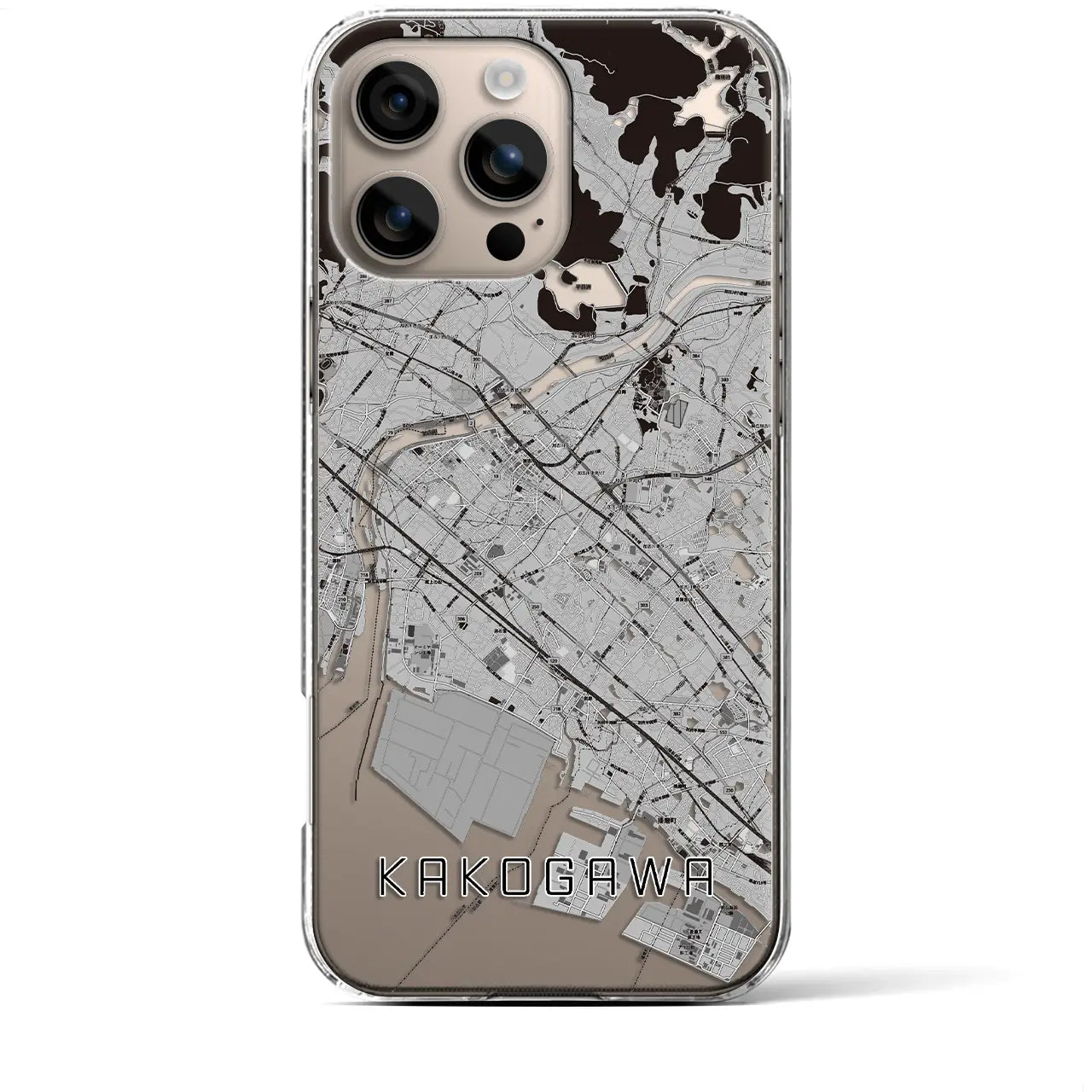【加古川(兵庫県)】地図柄iPhoneケース(クリアタイプ)