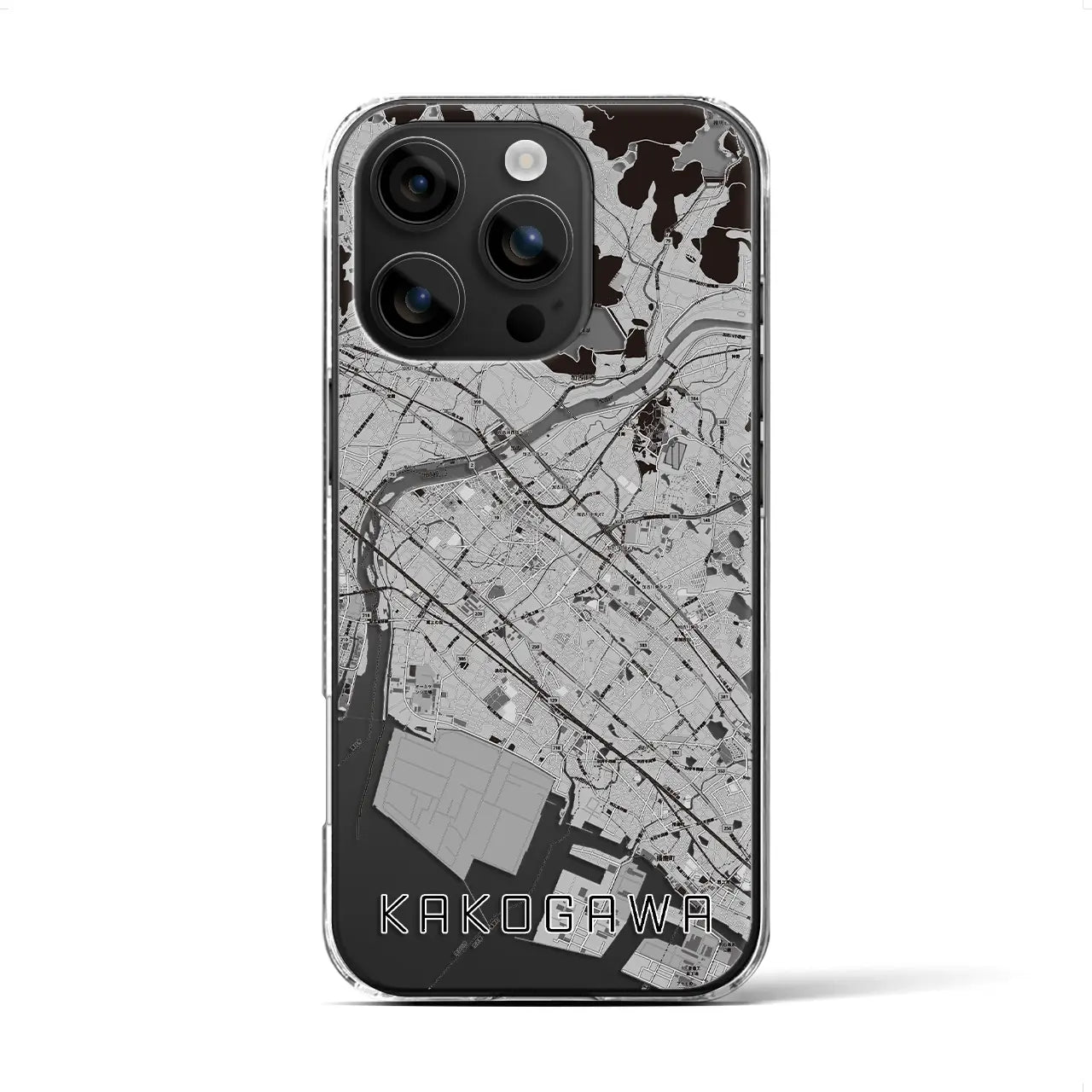 【加古川(兵庫県)】地図柄iPhoneケース(クリアタイプ)