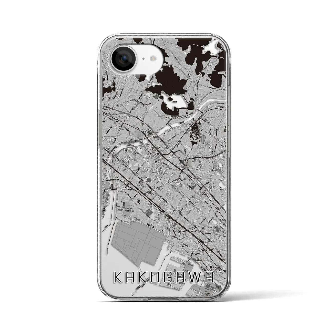 【加古川(兵庫県)】地図柄iPhoneケース(クリアタイプ)