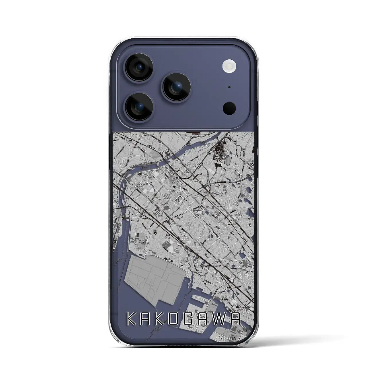 【加古川(兵庫県)】地図柄iPhoneケース(クリアタイプ)