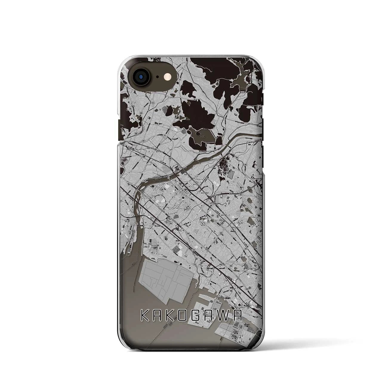 【加古川(兵庫県)】地図柄iPhoneケース(クリアタイプ)