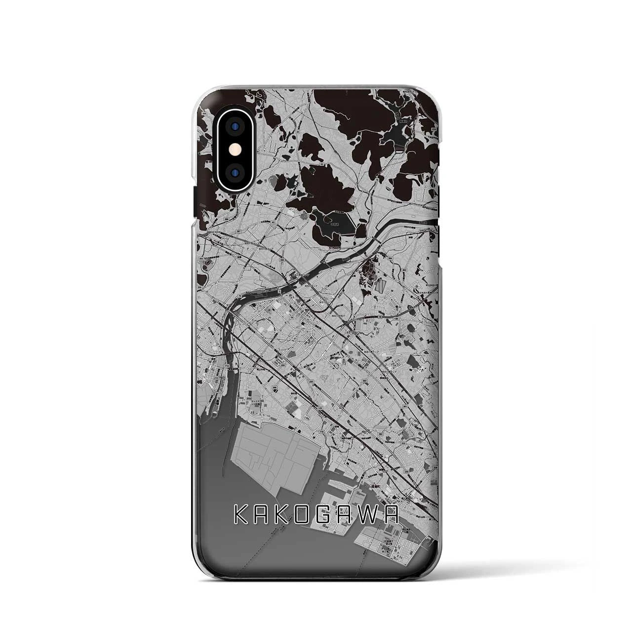 【加古川(兵庫県)】地図柄iPhoneケース(クリアタイプ)
