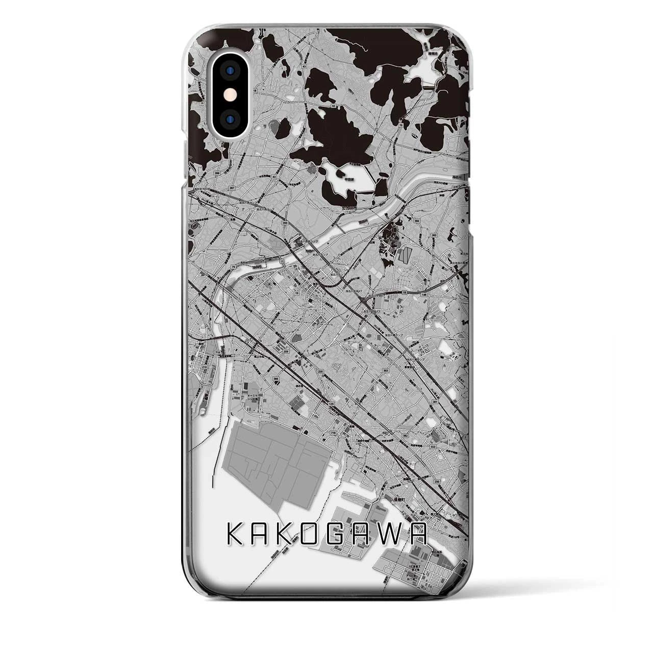 【加古川(兵庫県)】地図柄iPhoneケース(クリアタイプ)