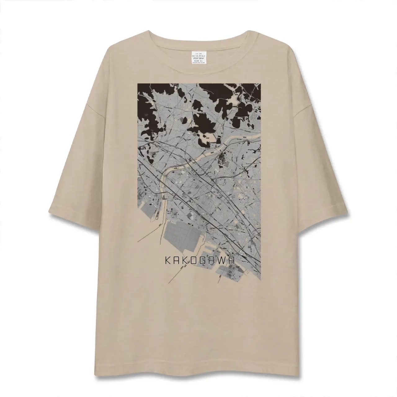 【加古川(兵庫県)】地図柄ビッグシルエットTシャツ