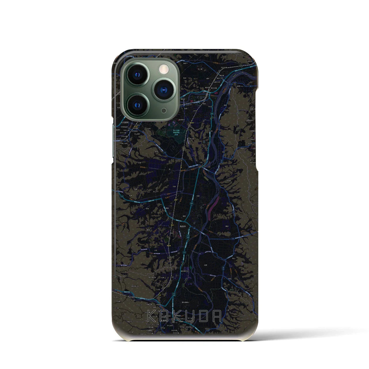 【角田(宮城県)】地図柄iPhoneケース(バックカバータイプ)