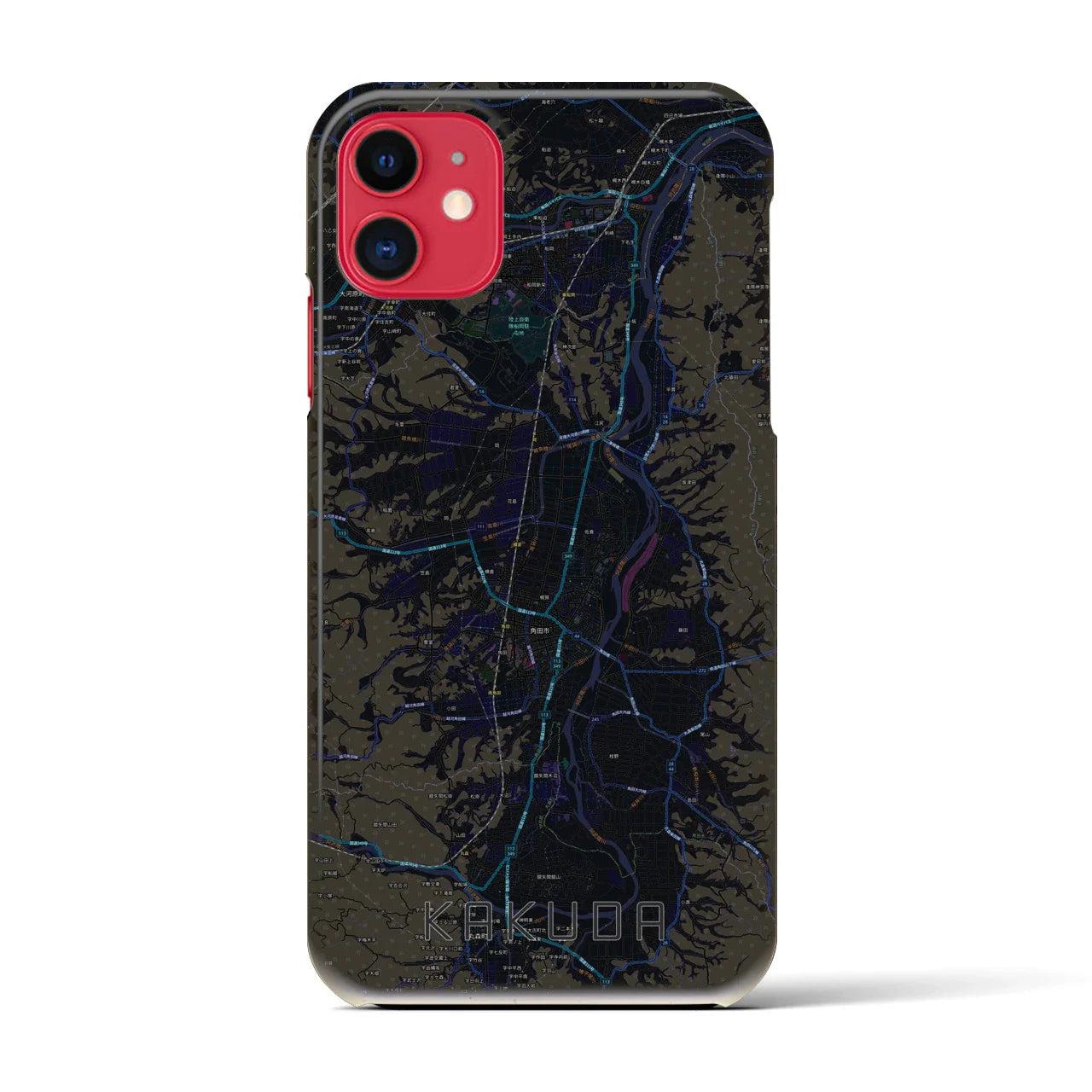 【角田(宮城県)】地図柄iPhoneケース(バックカバータイプ)