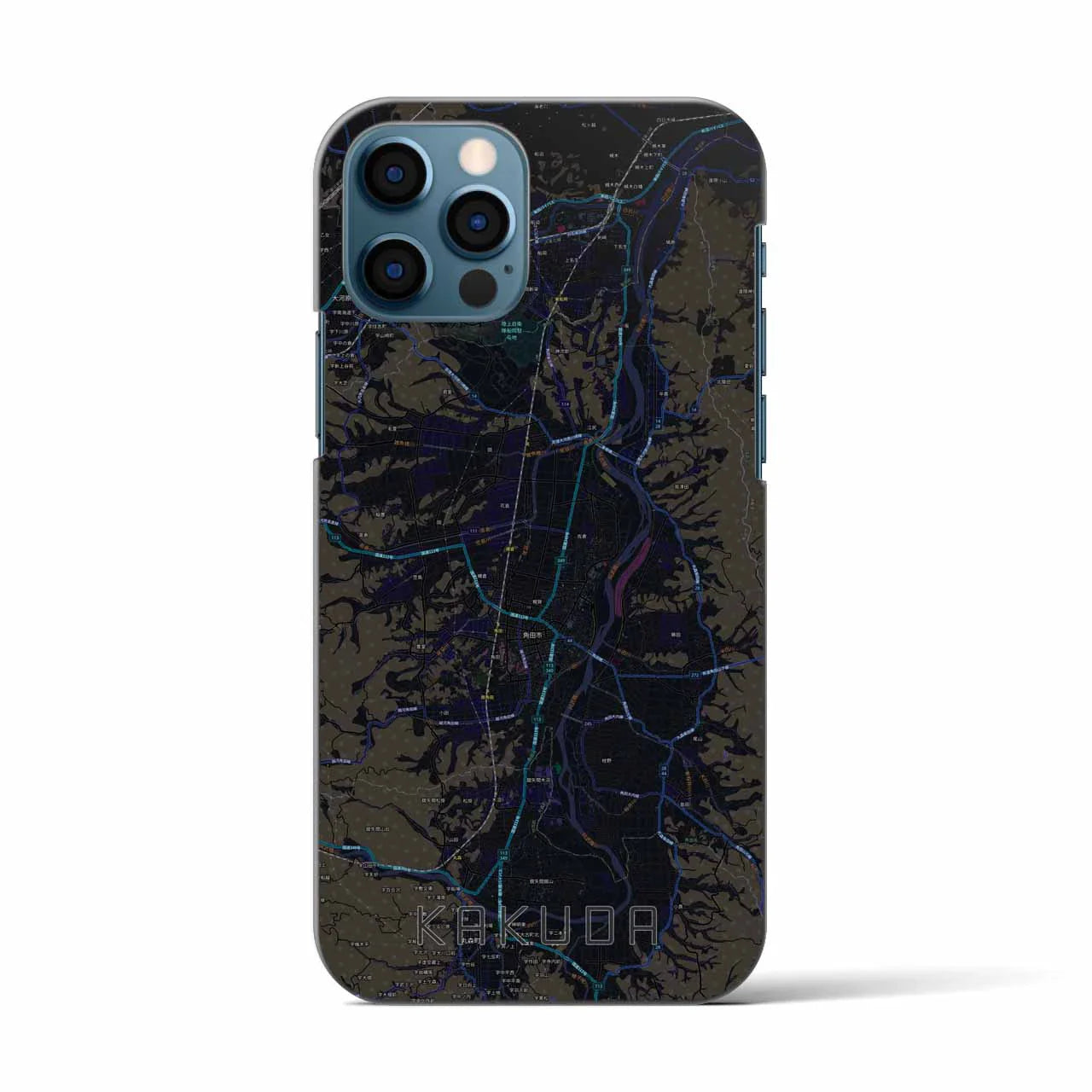 【角田(宮城県)】地図柄iPhoneケース(バックカバータイプ)