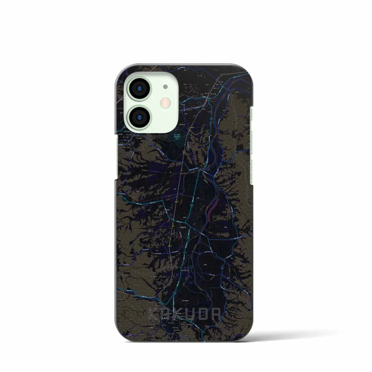 【角田(宮城県)】地図柄iPhoneケース(バックカバータイプ)