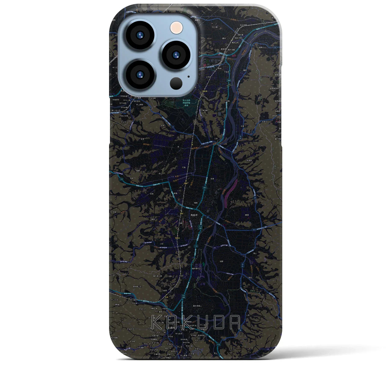 【角田(宮城県)】地図柄iPhoneケース(バックカバータイプ)