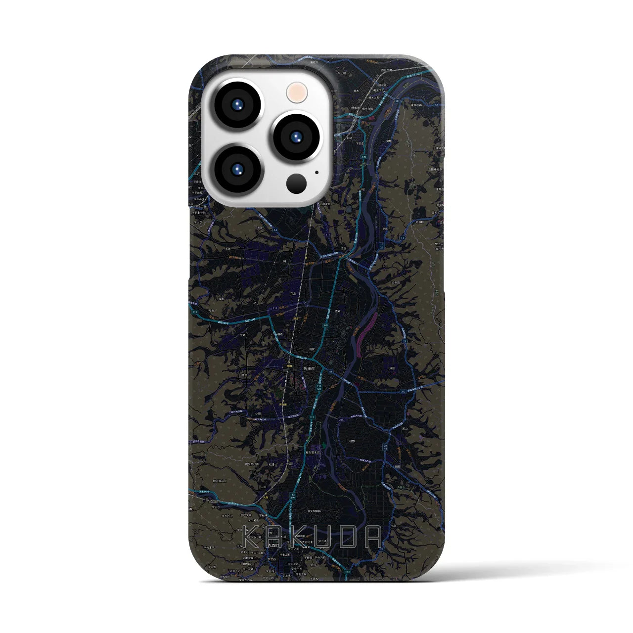 【角田(宮城県)】地図柄iPhoneケース(バックカバータイプ)