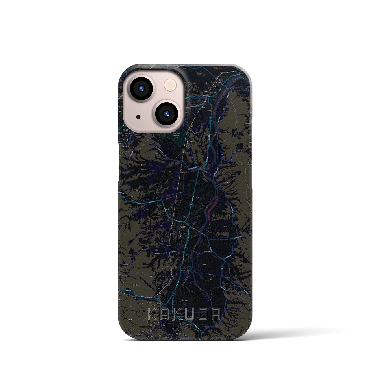 【角田(宮城県)】地図柄iPhoneケース(バックカバータイプ)