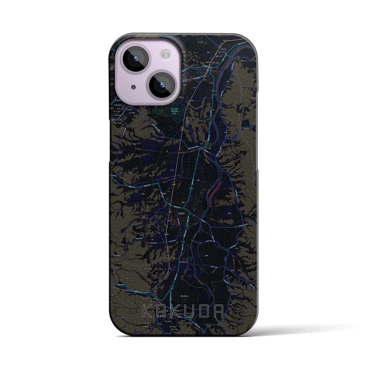 【角田(宮城県)】地図柄iPhoneケース(バックカバータイプ)