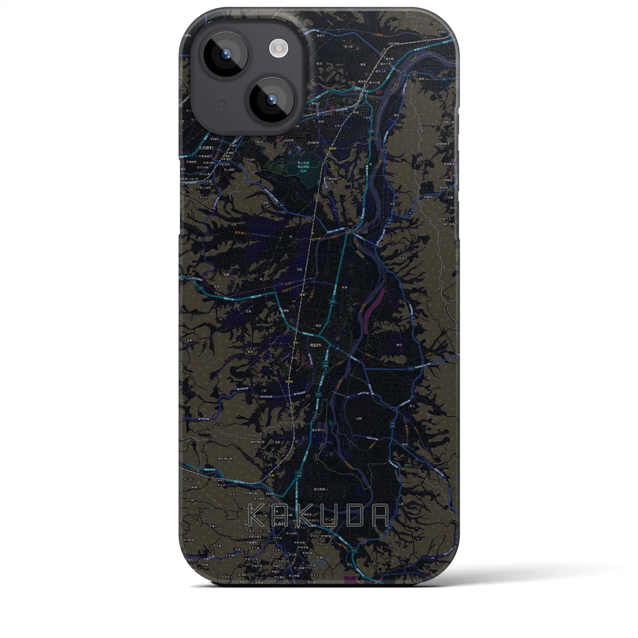 【角田(宮城県)】地図柄iPhoneケース(バックカバータイプ)