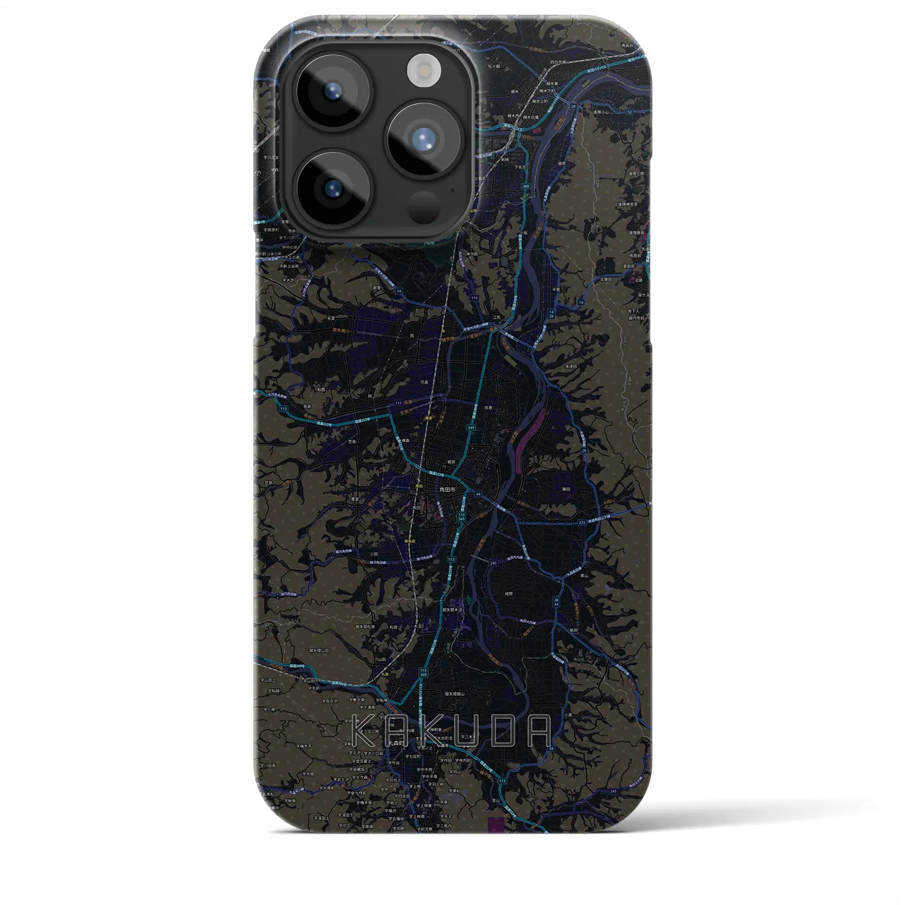 【角田(宮城県)】地図柄iPhoneケース(バックカバータイプ)